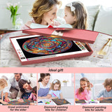 Stalente Diamond Painting Kits for Adults, 5D DIY Diamond Art Kits for Beginners Round Full Drill Diamond Painting for Home Wall Decoration Gift 12×12inch, Mandala Stalente