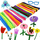 862 Pieces Kids Art & Craft Supplies Set DIY Activities & Parties Pipe Cleaners Craft Set 200 Pcs Pipe Cleaners 454 Pcs Pom Poms 208 Pcs Wiggle Eyes Self Adhesive1 PenVinoo