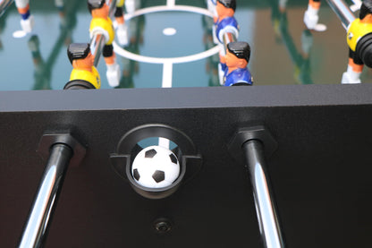 Foosball Table, 54.5'' Home Arcade Table Soccer with 4 Balls and 2 Cup Holders, Competition Foosball Table Set for Family Game Room, Adult Rrec Room, Basements or Bar - WoodArtSupply