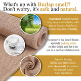 Butarfe Burlap 5 Yard Natural Burlap Fabric 39 Inches Wide Burlap Fabric by The Yard Premium Jute Liner Multipurpose Jute Fiber Material for Gardening Wedding Table Runners Home Party Decor Christmas butarfe