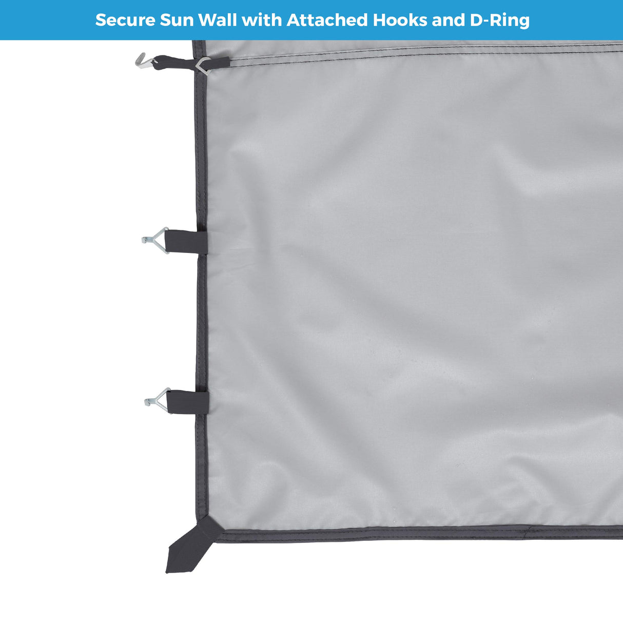 CORE Removable Sun Wall for Straight Leg Canopy Gazebo, Accessory Only, 10 ft x 10 ft CORE