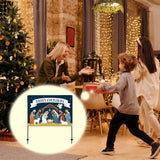 Christmas Decorations Outdoor Yard Nativity Scene Yard Sign reversible Dual Religious Manger Scene Yard Sign for Garden Lawn Christmas Decorations Holy family nativity scenes (Garden Sign Large) Eastsky