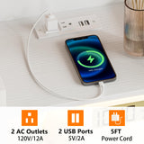 Furnulem White Nightstand with 5 Storage Drawer, Tall Dresser for Bedroom with Led Light and Charging Station, Side Table Nightstand for Closet, Fabric Bins, Metal Frame, Wood Shelf(White) Furnulem