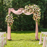 7.2FT Wooden Wedding Arch Stand Square Wood Arch Wedding Arbor for Ceremony Party Proposal Scene Garden Beach Forest Rustic Boho Decorations Shyneer