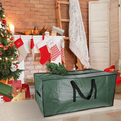 Christmas Tree Bag 9 ft Christmas Tree Storage Bag Waterproof Christmas Tree Storage Box Plastic Hard Large Christmas Tree Bag Heavy Duty