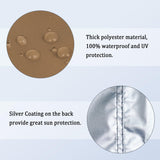 Canopy Sunwall Sidewall Gazebos Tent Waterproof for 10x10ft Pop up Canopy Straight Leg Gazebos Outdoor Instant Canopies 1 Pcs Khaki Canopy Sidewall Only NINAT