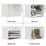 HOMICKER Shoe Storage,8 Tier Shoe Rack Organizer for Closet Shoe Cabinet with Door Shoe Shelves for Closet,Entryway,Hallway,Bedroom HOMICKER