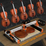 FoxAlien XE-PRO 8040 Extension Kit with Upgraded Hybrid Spoilboard for X-axis, Compatible with XE-PRO CNC Router Machine FoxAlien