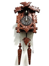 Rylai Cuckoo Clock Vintage Large Wooden Wall Clock Handcrafted 13x9.5 Inch Brown Rylai