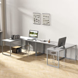SHW Home Office 48-Inch Computer Desk, 24" Deep, White SHW