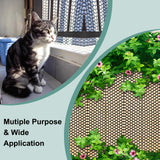 Chicken Plastic Wire Fencing Mesh - Heavy-Duty Plastic Chicken Black Wire Fence Mesh for Gardening, Barrier Netting, Poultry Dogs Rabbit Fencing (Black, 15.7IN x 33FT) SKWIRRLE