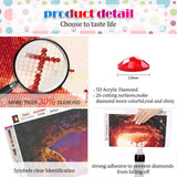 Jethami Diamond Painting Kits for Adults,Jesus Religious Christ Cross Diamond Art Kits for Adults Beginners 14x18 in Jethami