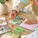 Saillong 12 Pack Spring Diamond Painting Greeting Card Kits Easter Diamond Art Cards with Envelopes Gnome Tulips Flowers 5d Rhinestones Painting Kits for Adults DIY Crafts Family Friend Spring Gifts Saillong