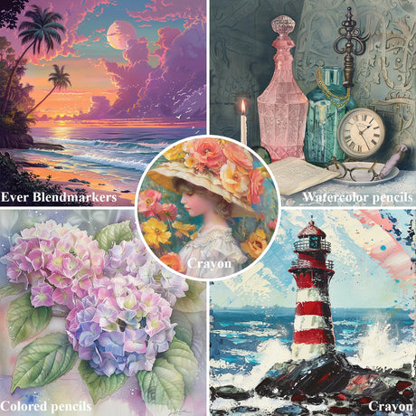 Watercolor Sketchbook 10"x12", 32 Sheets (64 Pages) Water Color Paper, 140lb/300gsm Watercolor Paper, Spiral Hardcover Watercolor Notebook. Fuxi