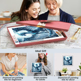 SJUTOUCI Ice Dragon Diamond Art Kits for Adults, Diamond Painting Kits for Beginners, 5D Round Diamond Dots Gem Craft Art Home Wall Decor 12x12 inch SJUTOUCI