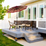 Insaga Decorative 4x4 Post Base for Concrete, 4x4 Post Bracket with 4MM Thickness Base, Deck Post Brackets 4x4 (Inner Size 3.6'' x 3.6'') for Deck Post Base, Porch Railing Post Holder (Set of 4) Insaga