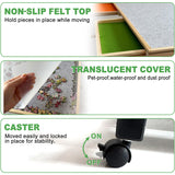 ZZJIHAI 1500 Piece Jigsaw Puzzle Table with Drawers, Adjustable Wooden Rotating Puzzle Board with Legs and Cover, Portable Large Movable Puzzles Tables with Wheels & Storage for Adults ZZJIHAI