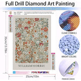 Diamond Art Kits for Adults Beginner, 9 Pack Famous Painting DIY Modern Diamond Painting Kits 5D Diamond Dots Gem Art Crafts with Tools,Round Full Drill Funny Crafts for Home Wall Decor&Gift-10x13.7in BAWKENTON