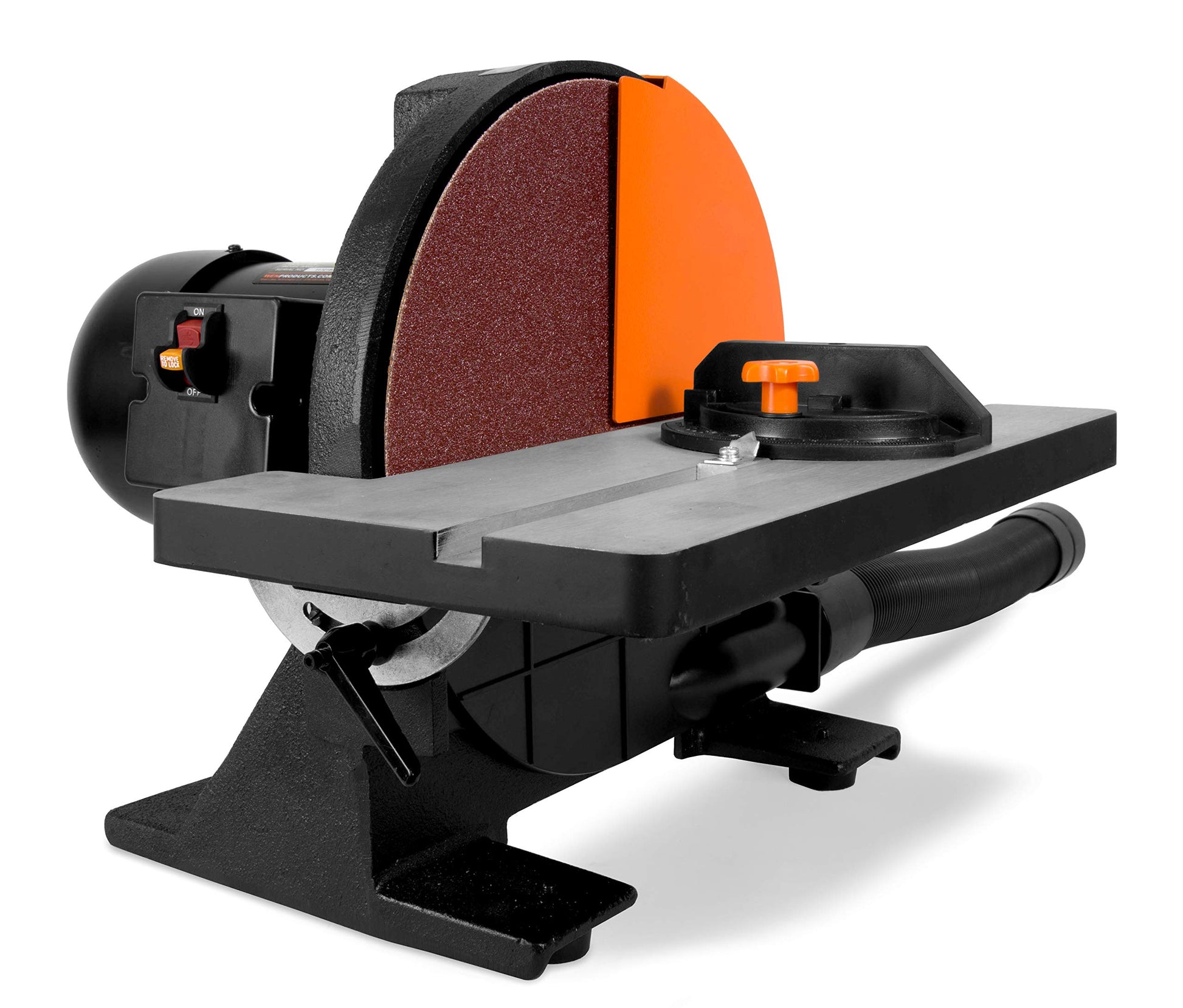 WEN 65812 12-Inch Benchtop Disc Sander with Miter Gauge and Dust Collection System - WoodArtSupply