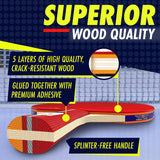 NIBIRU SPORT Professional Ping Pong Paddle Set (2-Player) - Table Tennis Paddles Set of 2 with Retractable Net, 4 Balls, and Carry Bag/Storage Case - Table Tennis Equipment & Ping Pong Accessories NIBIRU SPORT