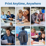 JADENS Wireless Portable Thermal Printer, 8.5''11'' Thermal Paper, 300DPI, Bluetooth, Inkless, Compatible with iOS, Android & Laptop JADENS