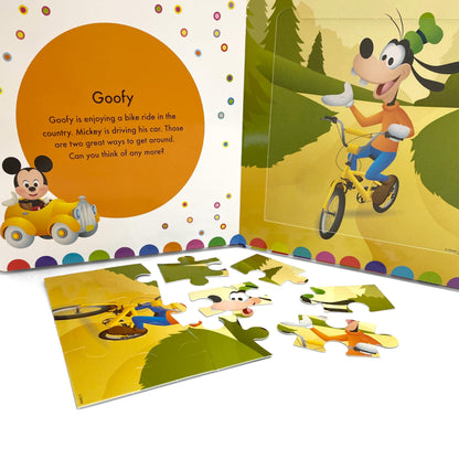 Disney Baby My First Puzzle Book - Jigsaw Puzzles for kids, 10-page board book, 5 puzzles to enjoy