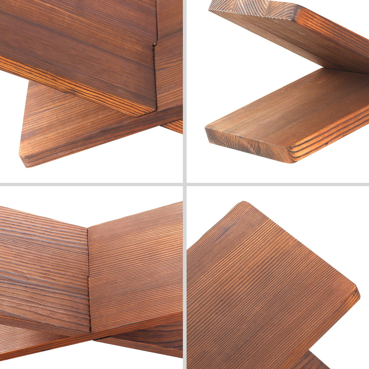 Book Stand for Reading - Solid Wood Book Holder for Open and Closed Books, Cookbook, Magazines, Textbooks (Redwood) Onzsiefa