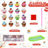 Xuhal 16 Pcs Diamond Painting Magnets DIY Diamond Painting Kits for Gem Art Magnet Fridge Stickers for Beginners Adults DIY Crafts Party(Cupcake) Xuhal