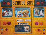 Springbok Happy Bus 500 Piece Jigsaw Puzzle for Adults and Kids - Dog Lovers Will Enjoy This Illustration by Artist Carol Luz of Lots of Happy Dogs on The schoolbus. Springbok