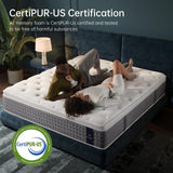 DCOOLAULTRA 12 Inch Full Mattress,Medium Firm Hybrid with Memory Foam& Individually Wrapped Pocket Coils for Support,CertiPUR-US Certified,Fiberglass-Free DCOOLAULTRA
