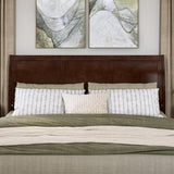 AFI, Andorra King Platform Bed with Panel Footboard & Twin XL Trundle, Walnut AFI