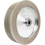 Mega Square CBN Grinding Wheel 8 inch 80 Grit,1.5” Wide,5/8” Arbor,1" Down The Side,for Sharpening Woodturning and HSS Tools,Suitable for All Kinds of 8-inch Bench Grinders(80 Grit) HEYSHARPEN