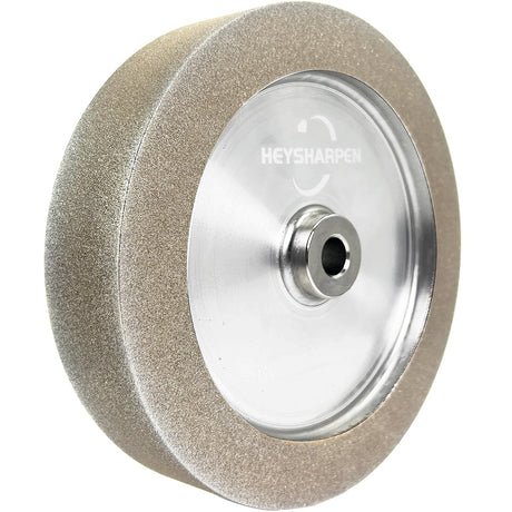Mega Square CBN Grinding Wheel 8 inch 80 Grit,1.5” Wide,5/8” Arbor,1" Down The Side,for Sharpening Woodturning and HSS Tools,Suitable for All Kinds of 8-inch Bench Grinders(80 Grit) HEYSHARPEN