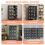 SPKAPO Metal Locker for Employees,Steel Storage Locker Cabinet with 12 Doors,Locker Storage Cabinet for School Office Gym Bedroom,Assembly Required (12 Door-Dark Grey)… SPKAPO