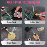 WORKPRO Soldering Iron Kit, 90W Soldering Gun with Digital Display, Iron Tips, 11-in-1 Adjustable Temperature Welding Kit for Electronic Repair, DIY Enthusiasts(110V US Plug,Pink) WORKPRO