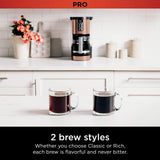 Ninja Programmable XL 14-Cup Coffee Maker PRO with Permanent Filter, 2 Brew Styles Classic & Rich, Delay Brew, Freshness Timer & Keep Warm, Dishwasher Safe, Copper, DCM201CP Ninja