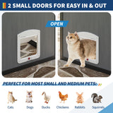 Aluminum Extra Large Catio Outdoor Cat Enclosure for Multiple Cats, Catio Large Cat Run, Cats Run Enclosure Walk in Kitten Condo with Channels, Side Door, UV Proof Cover, Huge Condo, Platform Reljofum