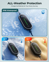Ecogenix Level 1 & Level 2 EV Charger for Tesla Mobile Charging (16A, 110V-240V, NEMA 5-15 & NEMA 6-20 Plug) Adjustable Current with 21ft Cable, for Tesla Model Y/3/X/S/Cybertruck, Tesla Accessories Ecogenix