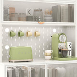 Nobilsteel 73‘’ Tall Kitchen Metal Pantry Cabinet, Pantry Storage Cabinet with Microwave Shelf and Door, Anti-Tip Design Hutch for Kitchen, Dining Room, Living Room Nobilsteel