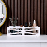 MJYIOK Toilet Tank Basket Rustic White Toilet Paper Holder Bathroom Decor Box,Farmhouse Kitchen Utensil Holder Caddy,for Kitchen MJYIOK