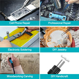 Bakon 852d+ Heat Gun And Soldering Iron 2-In-1 Kit, Smd Hot Air Rework Soldering Station, Multiple Functions Electronics Kit, Led Digital Display, Knob Type Adjustable Temperature (BK852D+) BAKON