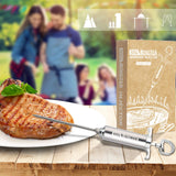 BBQ Monster Meat Injector Syringe Kit with 4 Professional Marinade Injector Needles for BBQ Grill Smoker, Turkey and Brisket; 2-oz Large Capacity, Including Paper User Manual, Recipe E-Book (PDF) OFG