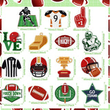 Yinkin 15 Pcs Football Diamond Art Keychains 5d Diamond Painting Keychain Football Party Decoration DIY Ornaments Pendant Kits for Adult Yinkin