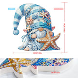 Gnome Tabletop Diamond Art Painting - DIY Diamond Art Kits for Adults Figurines Special Shaped Rhinestone Gem Art Statues, 5D Painting with Diamond Dots Sculpture Ornaments Kits Gifts for Beginner Baipisan