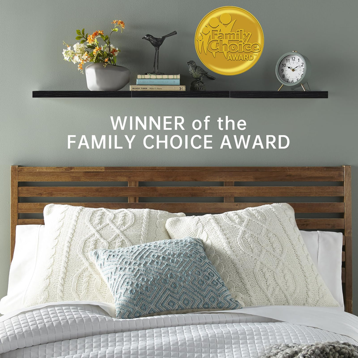 BAYKA Floating Shelves for Wall, 22.5 inches Wall Mounted Rustic Wood Shelves for Bathroom, Bedroom, Living Room, Floating Shelves for Books/Storage/Decor with 22lbs Capacity(Black,Set of 3) BAYKA