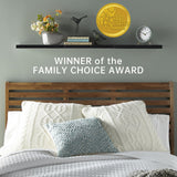 BAYKA Floating Shelves for Wall, 22.5 inches Wall Mounted Rustic Wood Shelves for Bathroom, Bedroom, Living Room, Floating Shelves for Books/Storage/Decor with 22lbs Capacity(Black,Set of 3) BAYKA