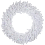 Northlight Pre-Lit White Pine Battery Operated Christmas Wreath - 36" - Multicolor LED Lights Northlight