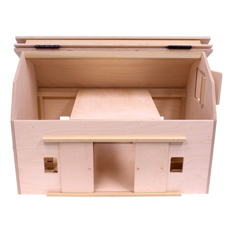AmishToyBox.com Large Wooden Hip-Roof Barn Toy with Hay Loft, Amish-Made AmishToyBox.com