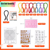 Tanstic 64Pcs Paper Quilling Kits, 45 Colors 900 Strips Paper Quilling Tools and Supplies for Beginners Perfect DIY Handcraft Quilling Set Tanstic
