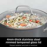 Ninja Pots and Pans Set Non Stick | Comfort Grip 10-Piece Cookware Set with NeverStick | Frying Pan, Sauce Pan With Lid, Stock Pot with Lid, Nonstick, Dishwasher Safe, Oven Safe to 400°F, CW69010 Ninja